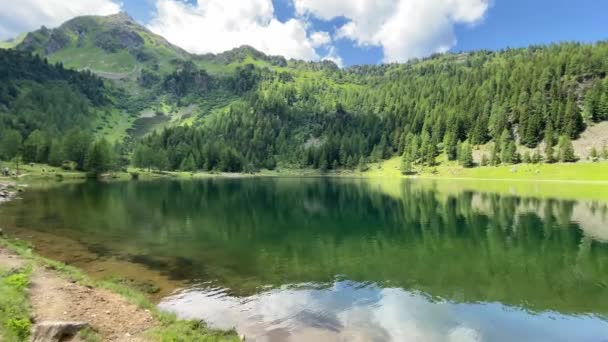 Duisitzkarsee Gölü Avusturya Duisitzkarsee Muhtemelen Schladminger Tauern Deki Güzel Dağ — Stok video