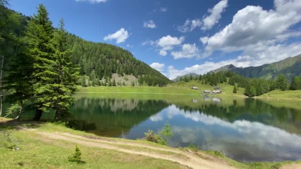 Lago Duisitzkarsee Áustria Duisitzkarsee Provavelmente Dos Mais Belos Lagos Montanha — Vídeo de Stock