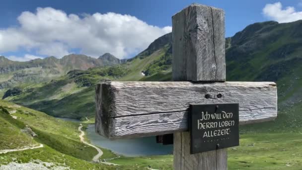 Giglachsee Den Steirischen Tauern Österreich Der Ort Ohne Touristen Nach — Stockvideo