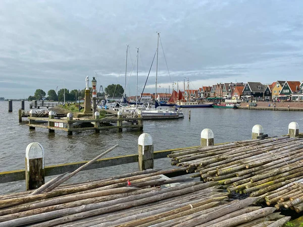 Volendam Netherlands October 2019 Volendam Harbor Volendam Town North Holland — Stock Photo, Image