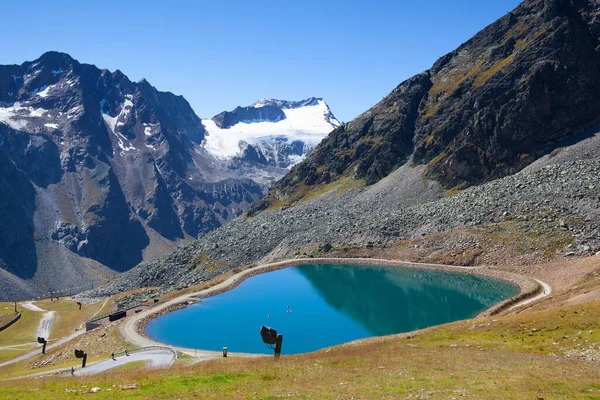 Glaciar Tiefenbach Situado Cerca Slden Los Alpes Otztales Del Tirol —  Fotos de Stock