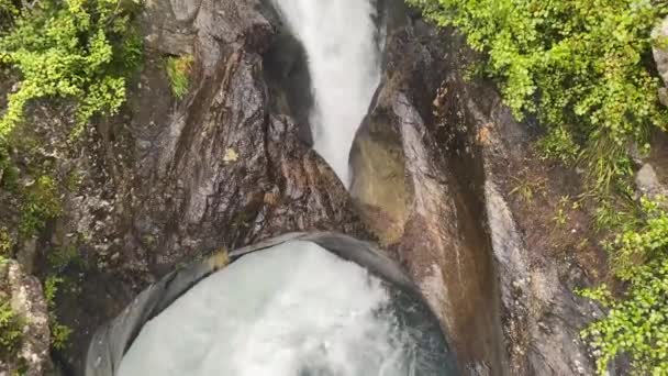 Stuibenfall Est Haute Cascade Tirols Peut Être Exploré Long Nouveau — Video