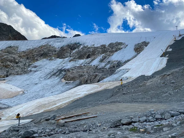Glacier Tiefenbach Situé Près Slden Dans Les Alpes Otztal Tyrol — Photo