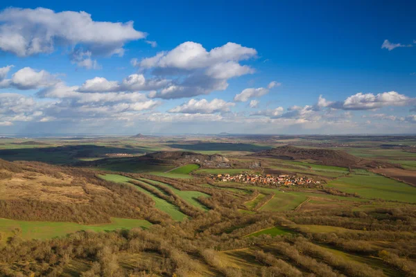 Vue Depuis Sommet Colline Oblik Paysages Automne Dans Les Hauts — Photo