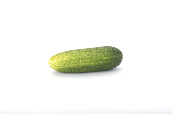 Fresh Cucumber Isolated White Background Close — Stock Photo, Image