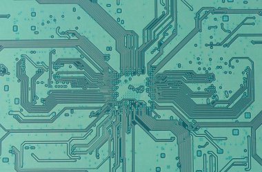 Yeşil elektronik tahta parçaları gibi bir diyagonal doku ile