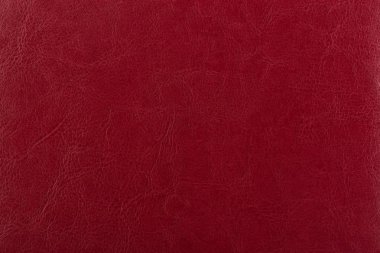 Koyu kırmızı deri yüzeyi arka plan, deri doku olarak. Cilt 