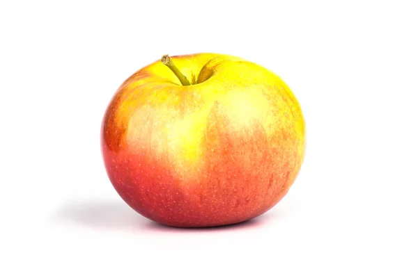 Свежий яблочный крупный план изолирован на белом фоне — стоковое фото