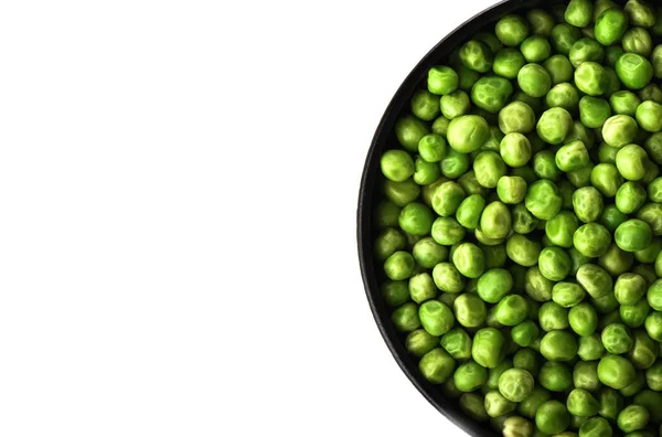 绿豆，碗中的绿豆，白色背景隔离. — 图库照片