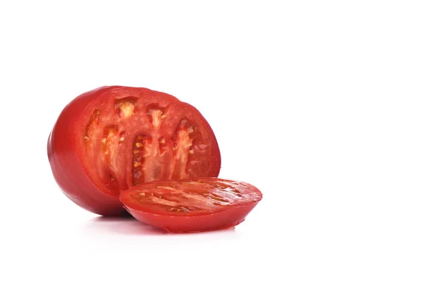 白い背景に隔離された大きな熟したトマト. — ストック写真
