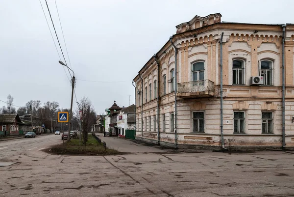 Región Tver Bezhetsk Rusia Noviembre 2012 Arquitectura Ciudad Bezhetsk Casa — Foto de Stock