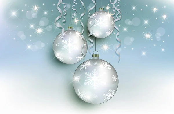 Christmas Balls Rainbow Background Raster — Stok Foto