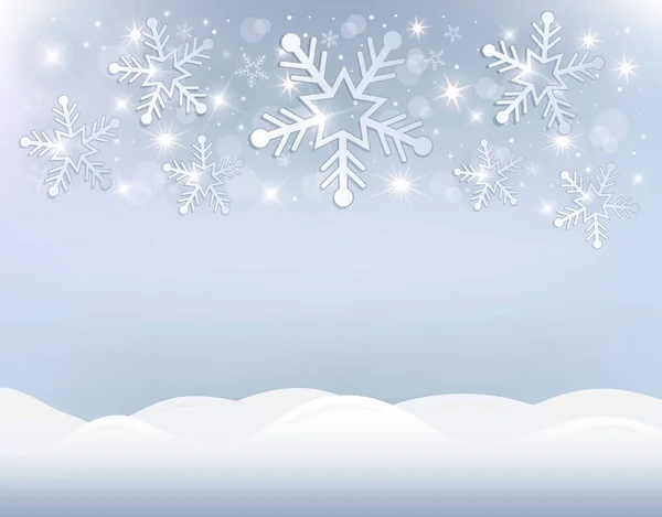 雪フレーク クリスマス背景白の雪の吹きだまりラスター — ストック写真