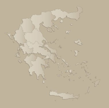 Tek tek devletlerin infographics raster ayrılmış, Yunanistan Haritası