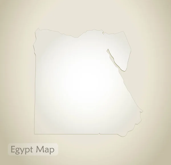 Egipto Mapa Viejo Papel Fondo Vector — Archivo Imágenes Vectoriales