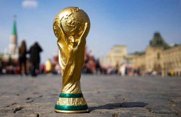 Abril 2018 Moscú Rusia Trofeo Copa Mundial Fifa Plaza Roja — Foto de Stock