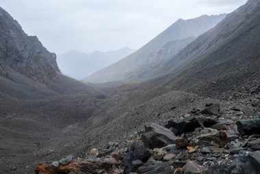 Altay Cumhuriyeti dağ manzarası.