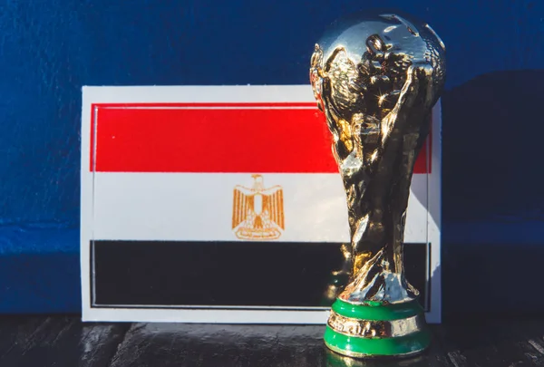 Juni 2018 Moskou Rusland Trofee Van Fifa World Cup Achtergrond — Stockfoto