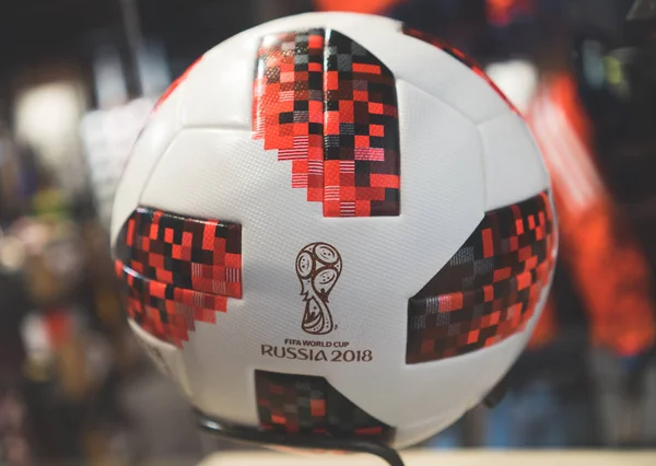2018年6月30日 国际足联世界杯2018足球赛的正式舞会阿迪达斯通讯卫星 Mechta — 图库照片