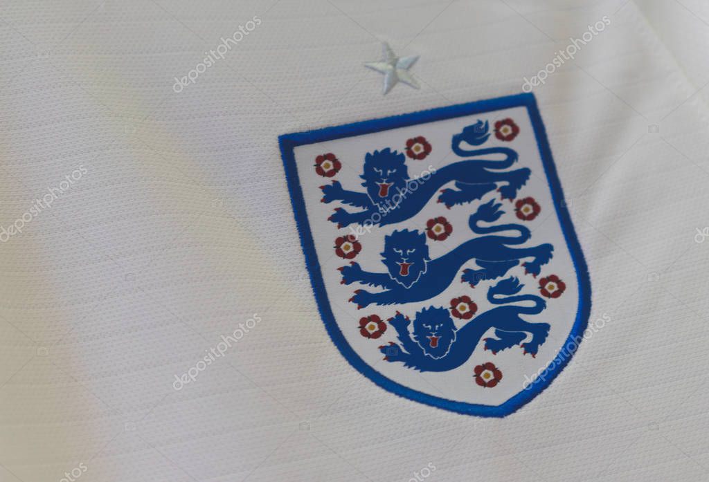 2 July 2018 Moscow, Russia The form of the English national football team at the FIFA World Cup 2018