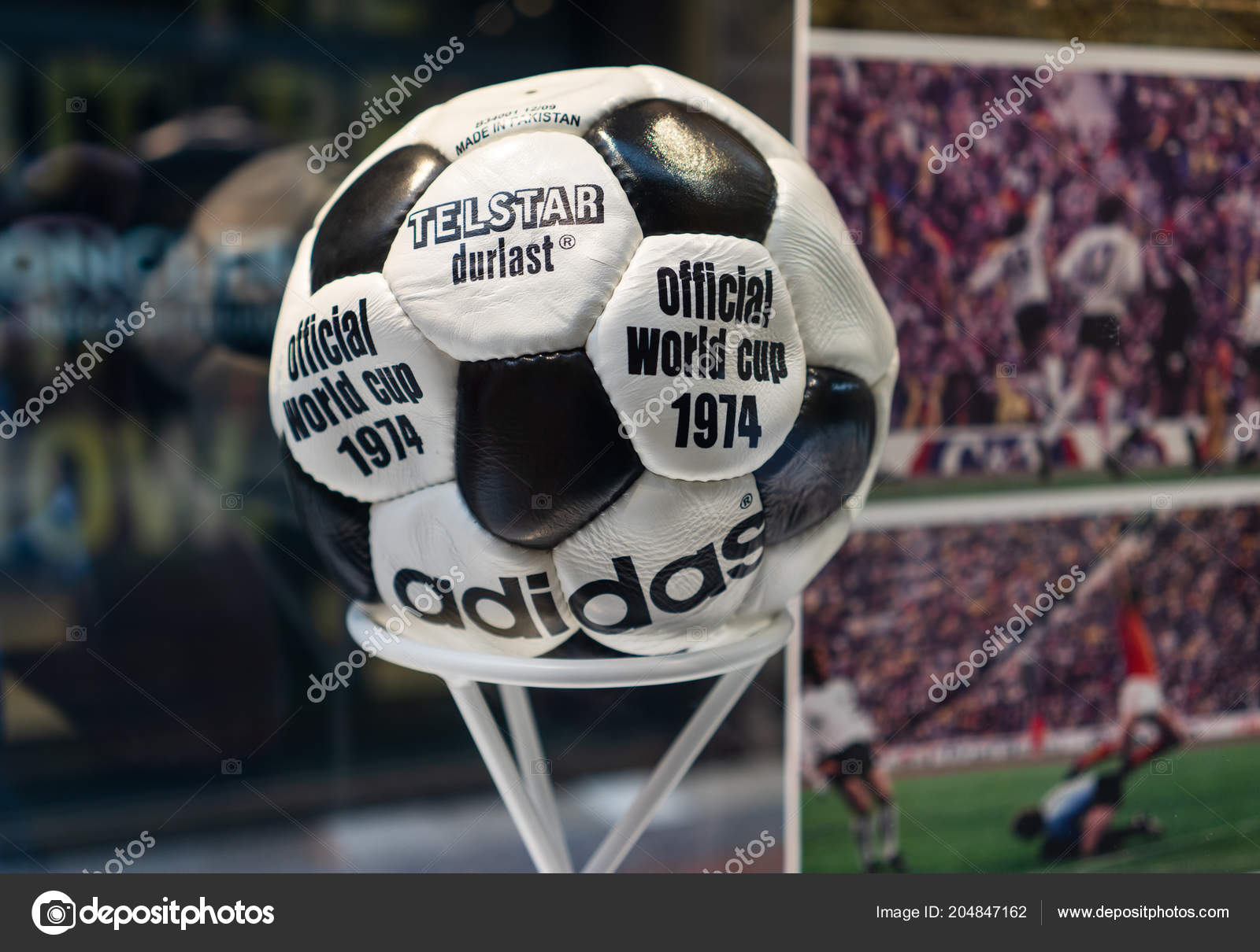 July 2018 Moscow Russia Official Ball Fifa World Cup 1974 Editorial Photo qwer230586@yandex.ru