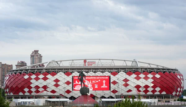 Στάδιο Spartak Στη Μόσχα Όπου Πραγματοποιηθούν Αγώνες 2017 Κύπελλο Συνομοσπονδιών — Φωτογραφία Αρχείου