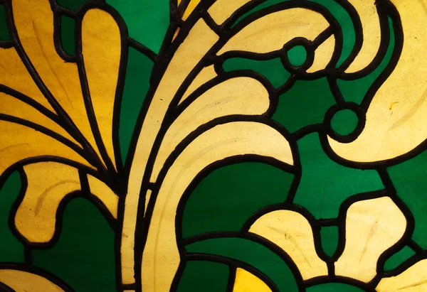 Mosaïque Colorée Avec Motif Floral Abstrait — Photo