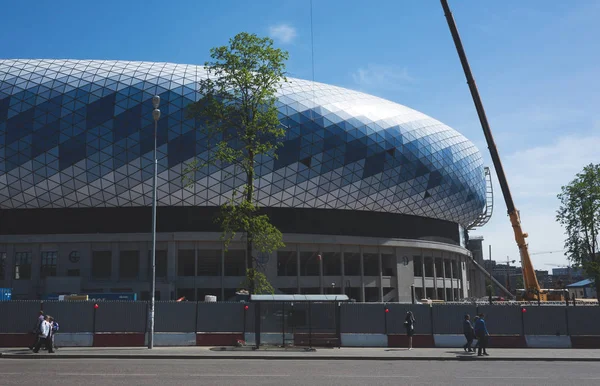 Mai 2018 Moscou Russie Construction Stade Polyvalent Vtb Arena Sur — Photo