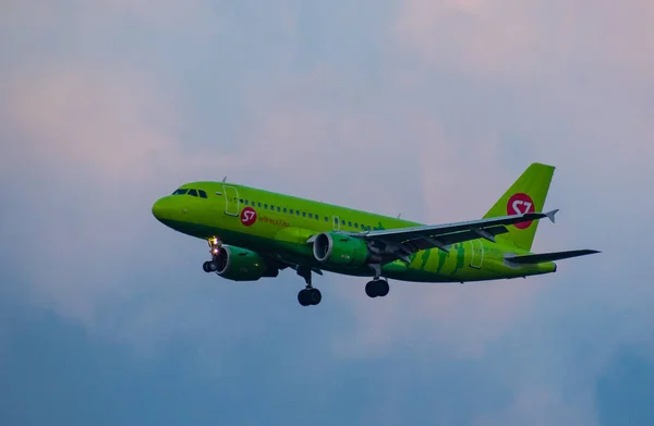 July 2018 Russia Moscow Aircraft Airbus A319 Airlines Landing Domodedovo — Stock Photo, Image