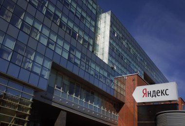 25 Mart 2018, Moskova, Rusya Federasyonu. Yandex şirketin ofisi.
