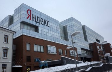 17 Şubat 2018, Moskova, Rusya Federasyonu. Yandex şirketin ofisi.