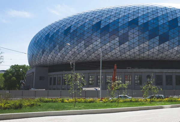 Mai 2018 Moscou Russie Construction Stade Polyvalent Vtb Arena Sur — Photo