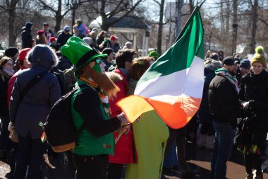 2018 Moskova, Rusya Moskova St Patrick's Day kutlamaları katılan 24 Mart.