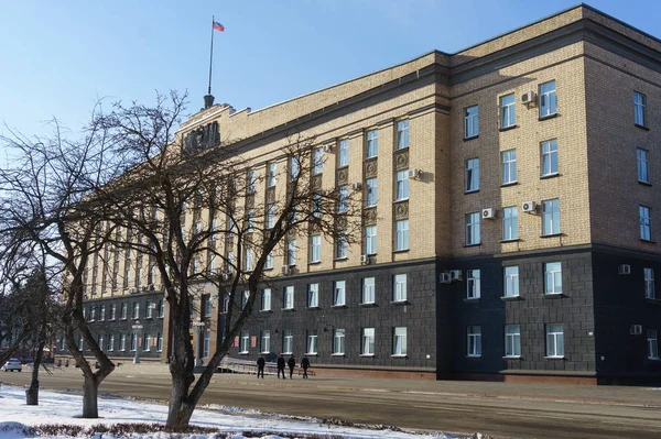 2018年2月7日俄罗斯奥雷尔地区行政机构在奥雷尔的建设 — 图库照片