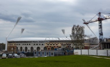 28 Nisan 2018, Minsk, Belarus. 2 Avrupa Oyunları 2019 rekabeti barındıracak Minsk, stadyum 