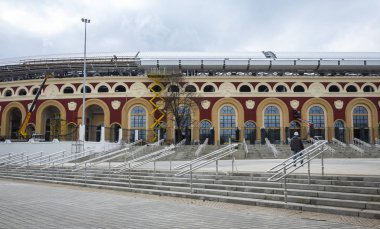 28 Nisan 2018, Minsk, Belarus. 2 Avrupa Oyunları 2019 rekabeti barındıracak Minsk, stadyum 