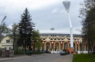 28 Nisan 2018, Minsk, Belarus. 2 Avrupa Oyunları 2019 rekabeti barındıracak Minsk, stadyum 