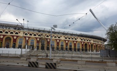 28 Nisan 2018, Minsk, Belarus. 2 Avrupa Oyunları 2019 rekabeti barındıracak Minsk, stadyum 