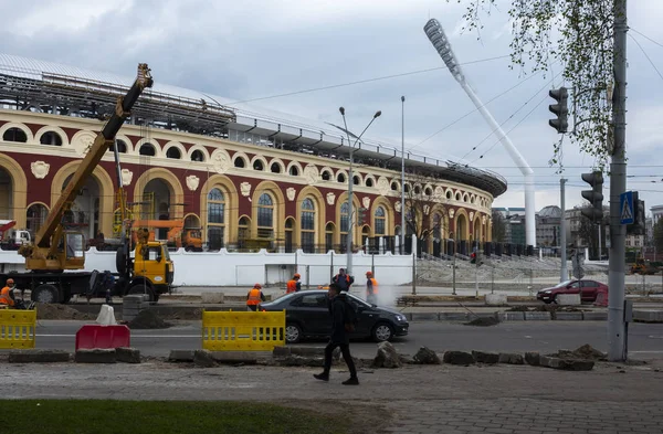 28 Nisan 2018, Minsk, Belarus. 2 Avrupa Oyunları 2019 rekabeti barındıracak Minsk, stadyum 