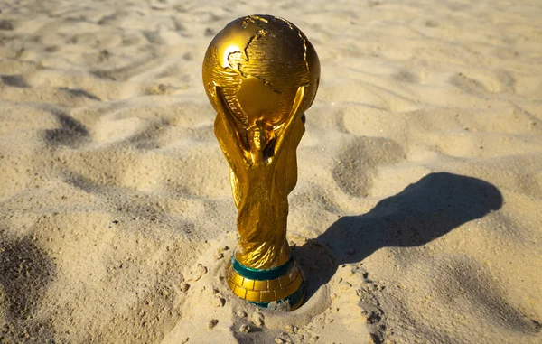 Mei 2019 Doha Qatar Fifa World Cup Trofee Zand Fifa — Stockfoto