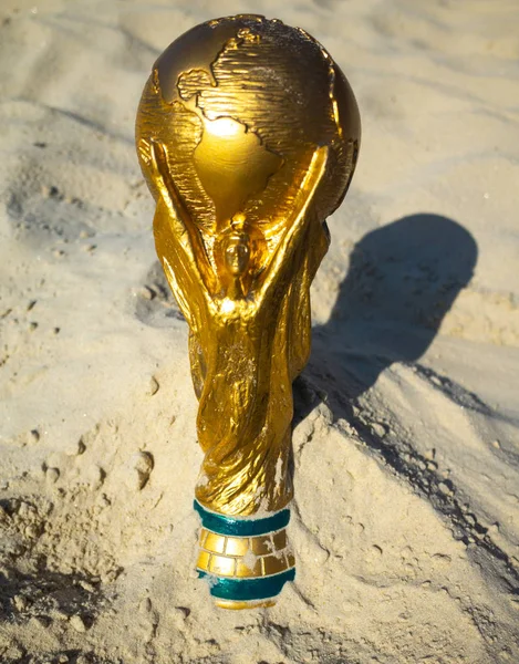 Mei 2019 Doha Qatar Fifa World Cup Trofee Zand Fifa — Stockfoto