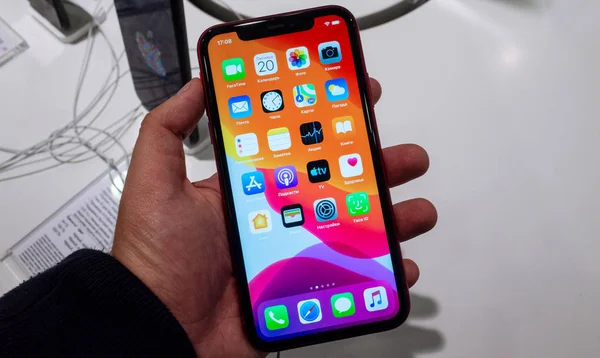 Eylül 2019 Moskova Rusya Apple Iphone Den Yeni Telefon — Stok fotoğraf