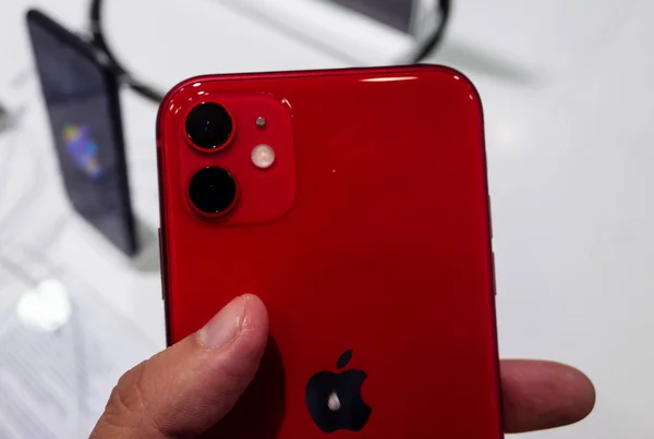 Septiembre 2019 Moscú Rusia Nuevo Teléfono Apple Iphone Escaparate — Foto de Stock