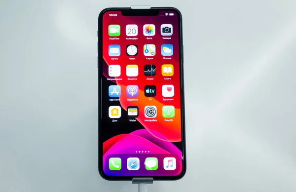 Eylül 2019 Moskova Rusya Apple Iphone Dan Yeni Telefon Pro — Stok fotoğraf