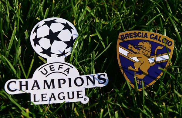 Septiembre 2019 Estambul Turquía Emblema Del Club Fútbol Italiano Brescia — Foto de Stock