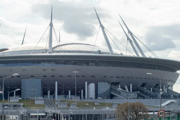 Abril 2018 San Petersburgo Rusia Estadio Krestovsky Conocido Como Gazprom — Foto de Stock