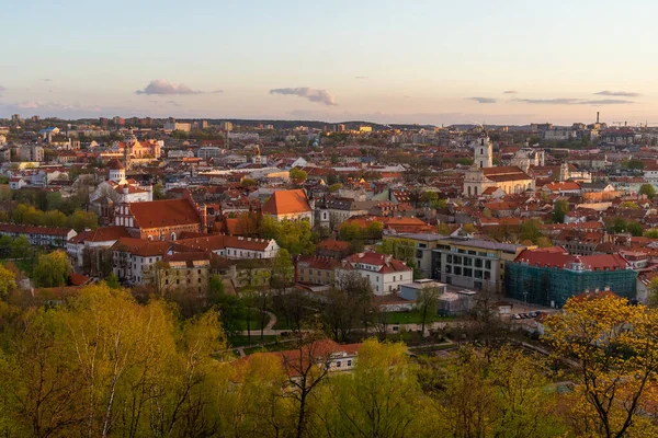 View of the old city of Vilnius from Three Cross Mountain.