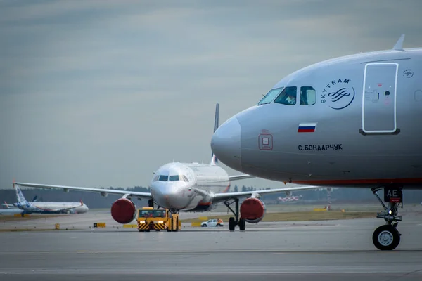 2019 Október Moszkva Oroszország Repülőgép Airbus A330 300 Aeroflot Russian — Stock Fotó