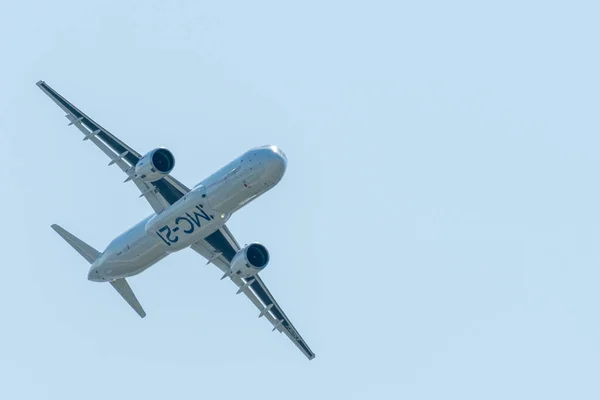 August 2019 Schukowski Russland Vielversprechendes Russisches Mittelstrecken Passagierflugzeug Irkut Auf — Stockfoto