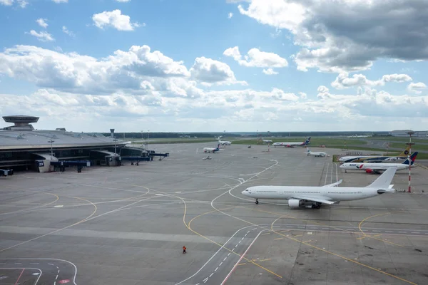 Července 2019 Moskva Rusko Letadlo Airbus A330 300 Fly Letišti — Stock fotografie